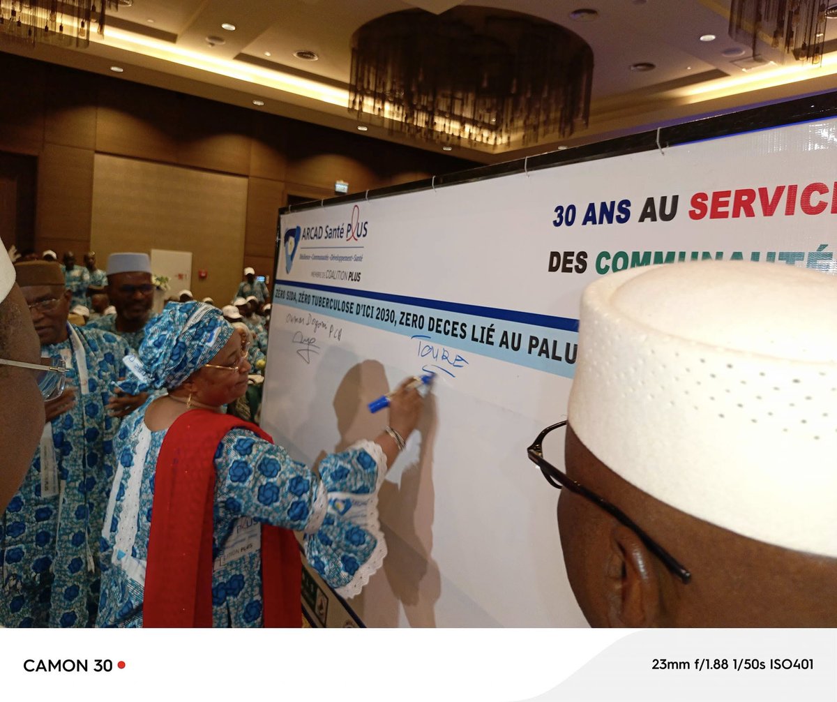 Cérémonie de lancement des festivités de la célébration des 30 ans de ARCAD Santé PLUS
Le ministre de la Santé et du développement Social s"engage avec la société civile pour zéro Sida et zéro tuberculose d'ici 2030,  zéro décès lié au palu