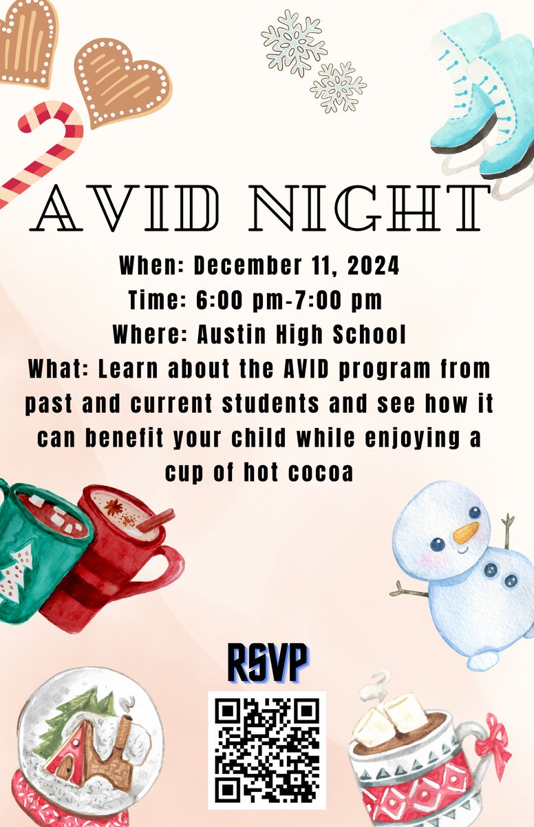 Come meet Travis High School, Austin High School, Bowie Middle School, and Garcia Middle School AVID students and teachers!