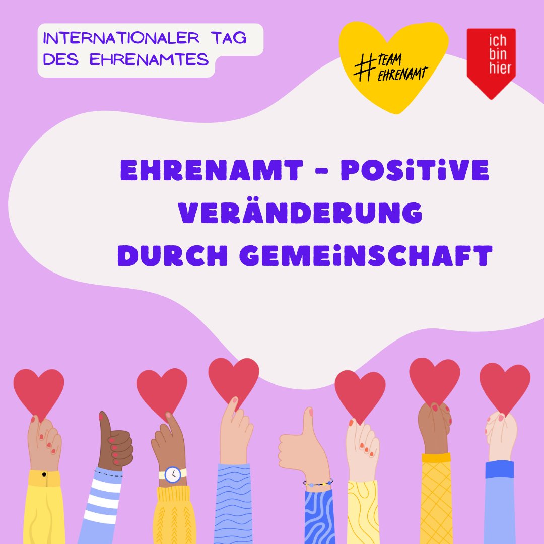 Heute ist internationaler Tag des Ehrenamtes, und das gibt uns die Möglichkeit, uns bei allen unseren ehrenamtlichen Helfer*innen zu bedanken! Danke, dass ihr eure Zeit, Energie und Leidenschaft dafür einsetzt, die Welt ein Stück besser zu machen!