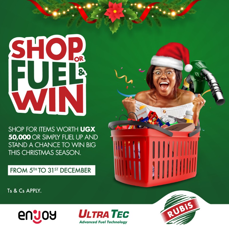 RUBiSEnergyUG1's tweet photo. We come bearing GOOD NEWS this Festive Season! 🎅🏽🎁

Shop or Fuel ⛽️ at any of our stations this month and stand a chance to WIN amazing RUBiS prizes.

Click here for details 👉🏾 https://t.co/zsiVzQ00Lj

#ShopOrFuelAndWin #RUBiSUG