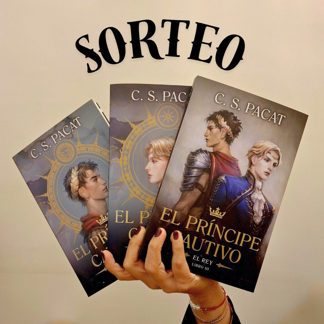 Umbriel editores (@umbrieleditores) on Twitter photo 🔥¡SORTEO!🔥
¿Quieres ganar la trilogía de #ElPríncipeCautivo de C.S. Pacat?
✨Seguir a <a href="/umbrieleditores/">Umbriel editores</a>.
✨Dar RT a este tweet.
🕕Tiempo para participar: hasta el domingo 08/12 inclusive.
❗Habrá un ganador. Válido solo para residentes en España.
¡MUCHA SUERTE!🍀 🔥¡SORTEO!🔥
¿Quieres ganar la trilogía de #ElPríncipeCautivo de C.S. Pacat?
✨Seguir a <a href="/umbrieleditores/">Umbriel editores</a>.
✨Dar RT a este tweet.
🕕Tiempo para participar: hasta el domingo 08/12 inclusive.
❗Habrá un ganador. Válido solo para residentes en España.
¡MUCHA SUERTE!🍀