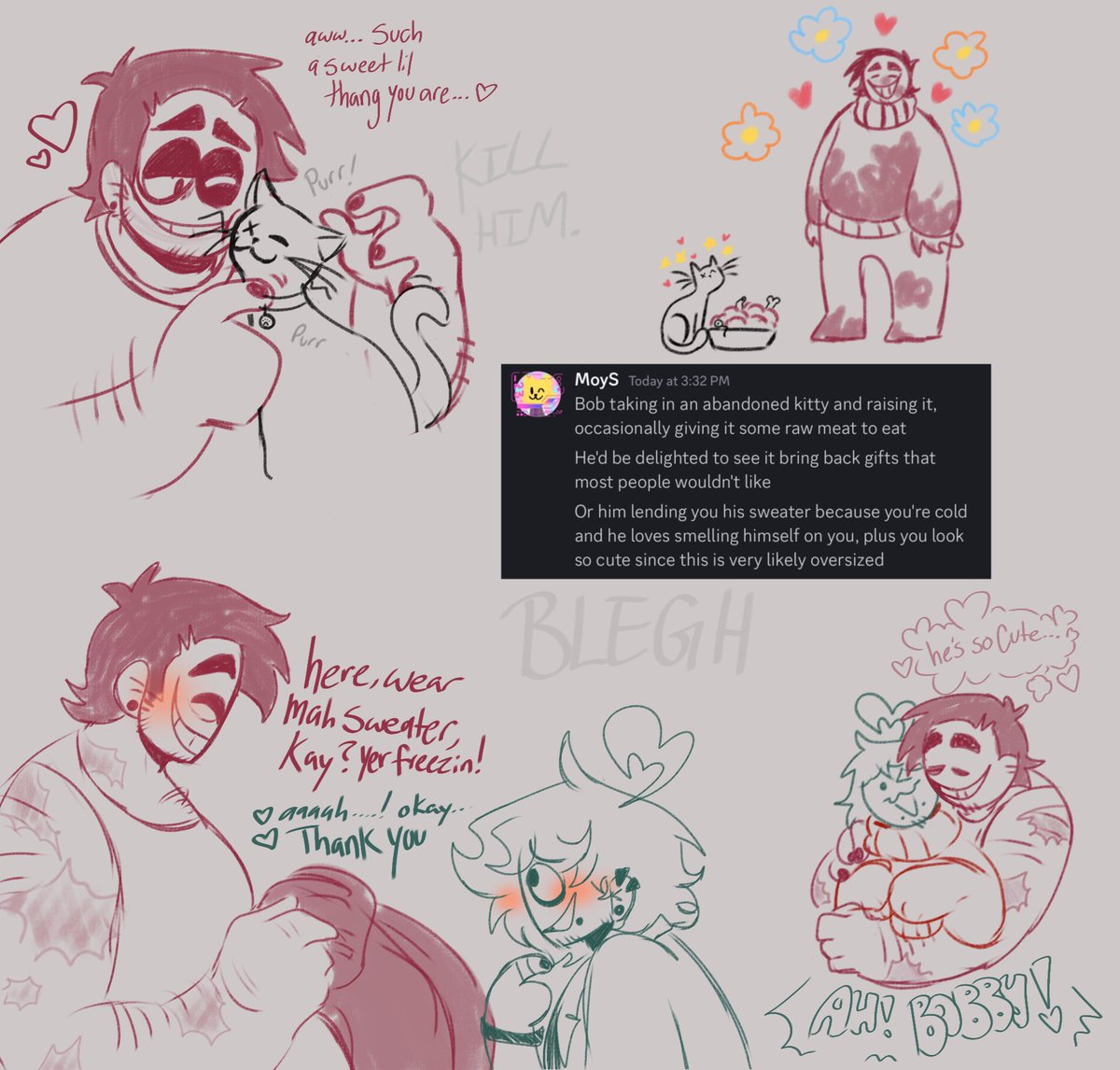 BLEHBLAHBLEEGH's tweet photo. @0SleepyStar0 gave me some ideas for Bob!

I love him oh so dearly 

#bobvelseb #spookymonthoc #meatpiesm https://t.co/cXlV931T69
