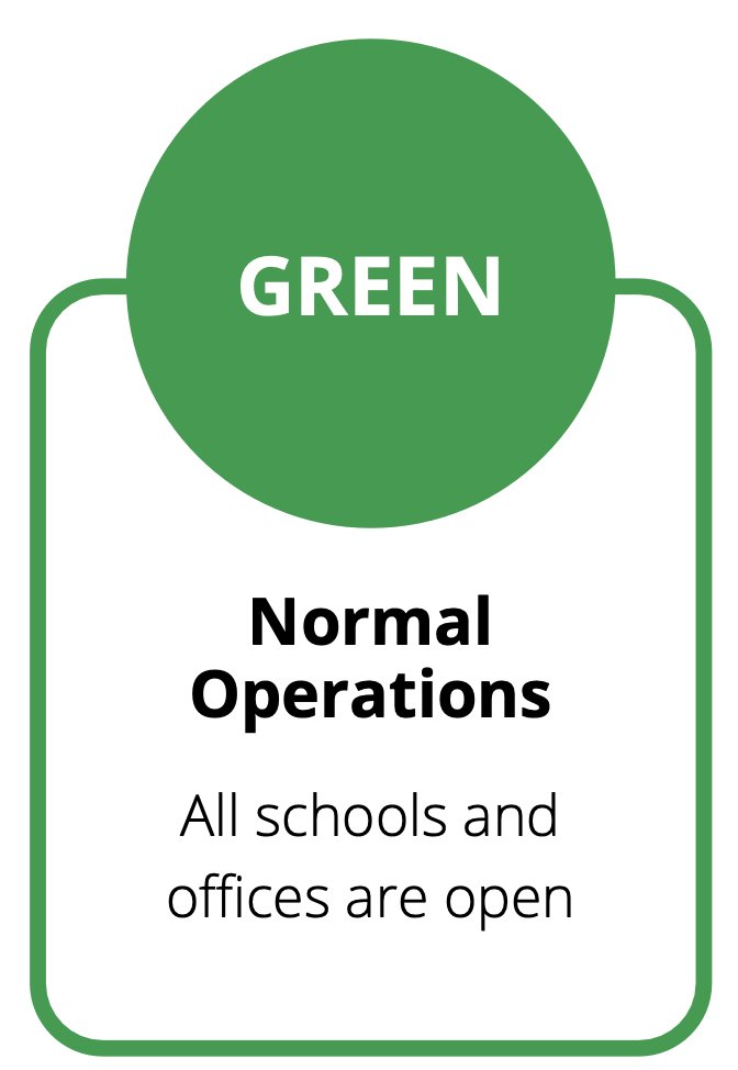 Dec. 5, 2024 - Code Green 

Outdoor Activities Moved Indoors Today.

Due to forecasted low temperatures and expected high winds . To ensure student safety, all outdoor activities will be held indoors today. 

More information: montgomeryschoolsmd.org/emergency/