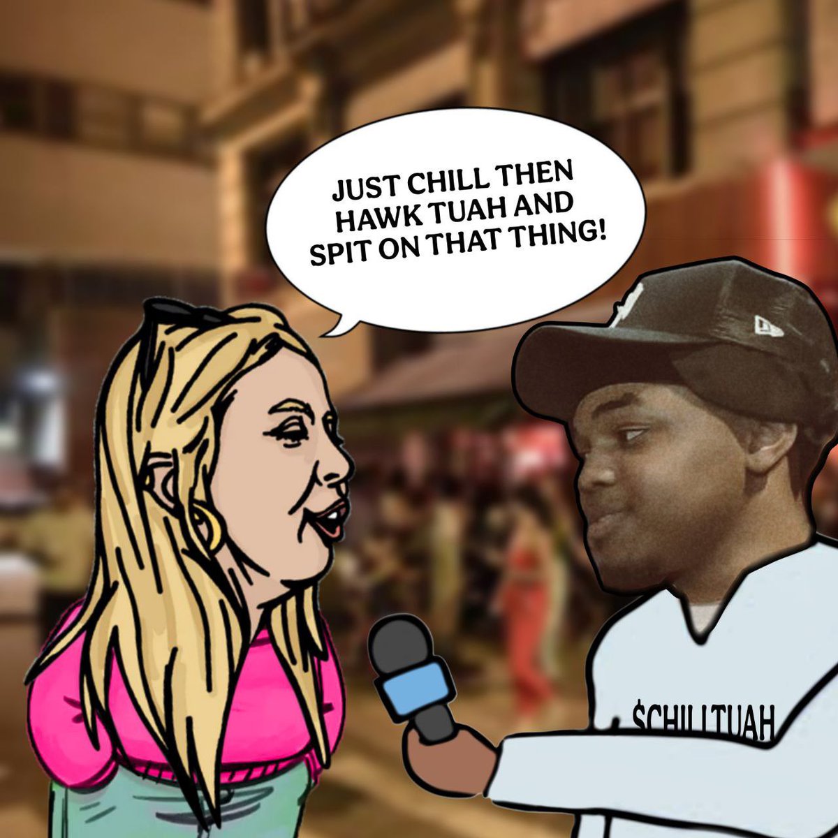 JUSTChillTuah's tweet photo. JUST CHILL THEN $CHILLTUAH, and spit on that thing like it’s yesterday’s news—profits are too hot to handle! 💸🔥
#Spitandprofit #SOLANA #CHILLGUY #HAWKTUAH https://t.co/kVkKgMhRZr