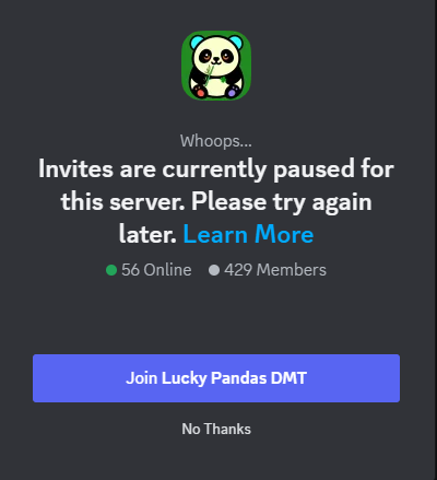 Concerning my <a href="/Dmt_LuckyPandas/">Lucky Pandas DMT</a> project's progress in the last week: 

✅ Construction of Panda Building has started

✅ Discord gates closed.

✅ Surprise dropping until the end of this week

#DMT #LuckyPandas