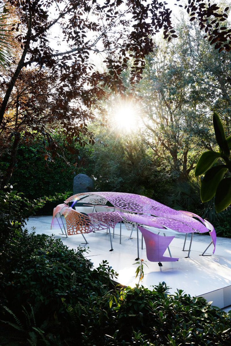 designboom's tweet photo. crafting plastics 3D prints lexus (@Lexus) car as interactive bio-based installation in miami https://t.co/KXO8oviQJm https://t.co/1VinisHuAV