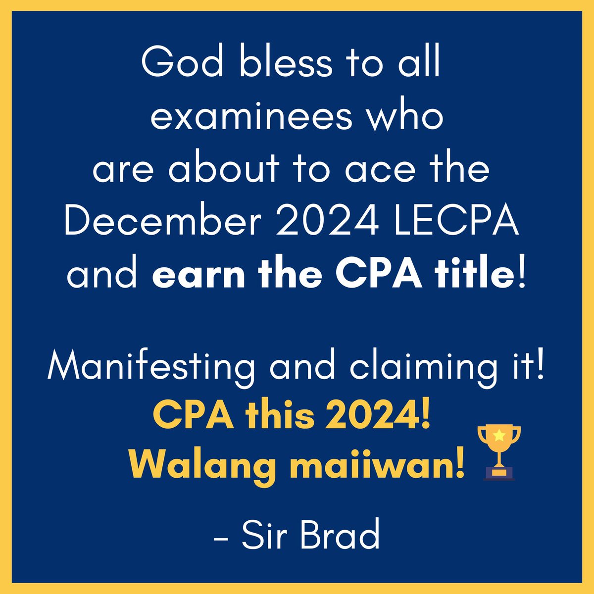sirbradpinnacle's tweet photo. Magpapaskong CPA https://t.co/GXV2mYSEOg