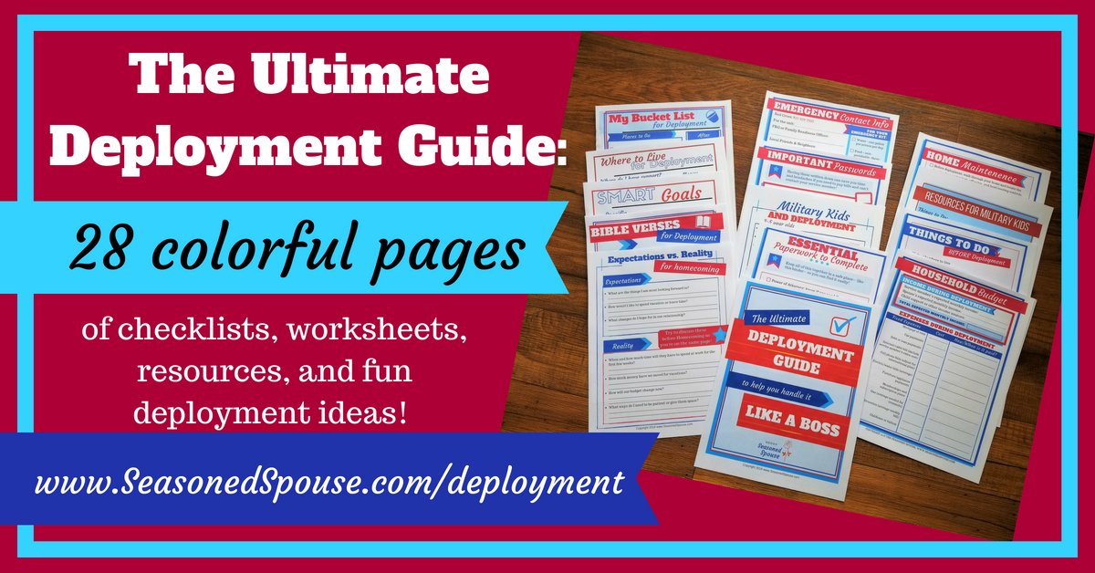 SeasonedSpouse's tweet photo. Preparing for Deployment?
It's stressful and scary. The Deployment Masterclass includes a printable guide and a dozen video trainings from experienced military spouses to help you feel ready.
Learn more: https://t.co/of9x6qnhCj
#ThisisDeployment #milso #milspouse #deploymentguide https://t.co/Lw18j6VkvO
