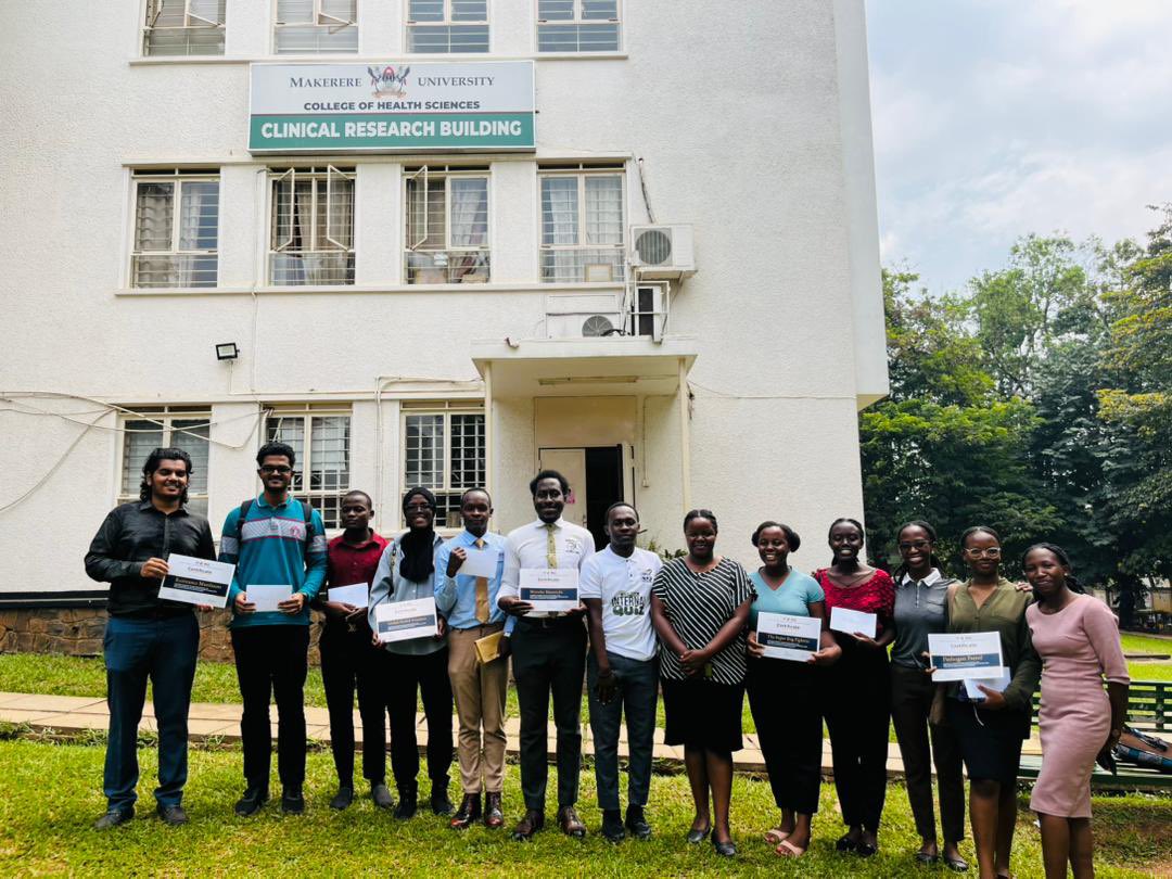 Makerere_Medics's tweet photo. Today the overall winners of the Fight Against Antimicrobial Resistance(FAAMR) challenge received their prizes. 

We are much grateful for Dr. Margaret Lubwama for championing the competitions and also the entire student fraternity for their active participation. 

#endAMR https://t.co/vJGGmuGGlF