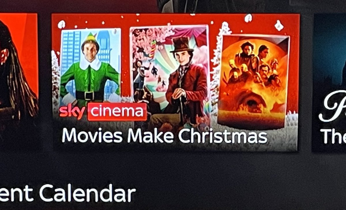 ShallSail's tweet photo. Good to see #TimothéeChalamet getting double billing on the Sky TV homepage 😁 #Wonka #Dune
No doubt some miserable twat will have a moan about that too 🤡🥱 #cryharder #copebetter https://t.co/PvlHvOH2fZ
