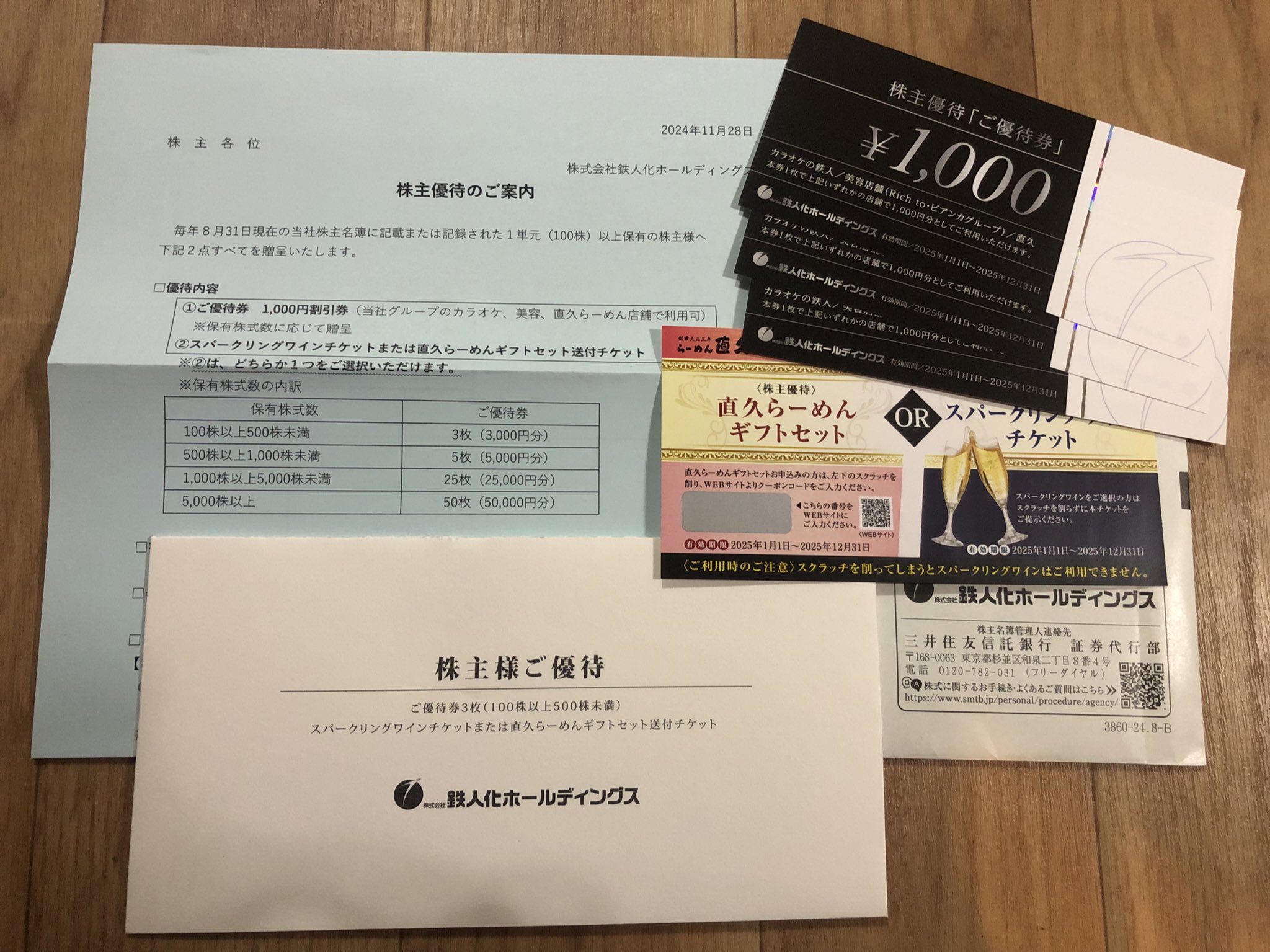 鉄人化計画　２万円分　株主優待券 鉄人化計画 株主優待［40枚（4万円分）］&frasl;2024.12.31まで