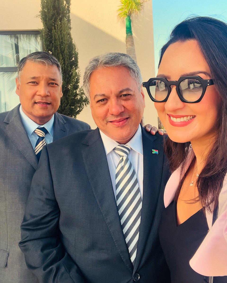 MaisonEtiquette's tweet photo. A beautiful picture with His Excellency the Ambassador of South Africa 🇿🇦, His Excellency the Ambassador of Suriname 🇸🇷 and the founder of Maison Etiquette &amp; Protocol ⚜️ at the National Day of the Kingdom of Thailand 🇹🇭 in Rabat, Morocco 🇲🇦.

#maisonetiquetteprotocol #diplomacy https://t.co/HO7jOFxoye