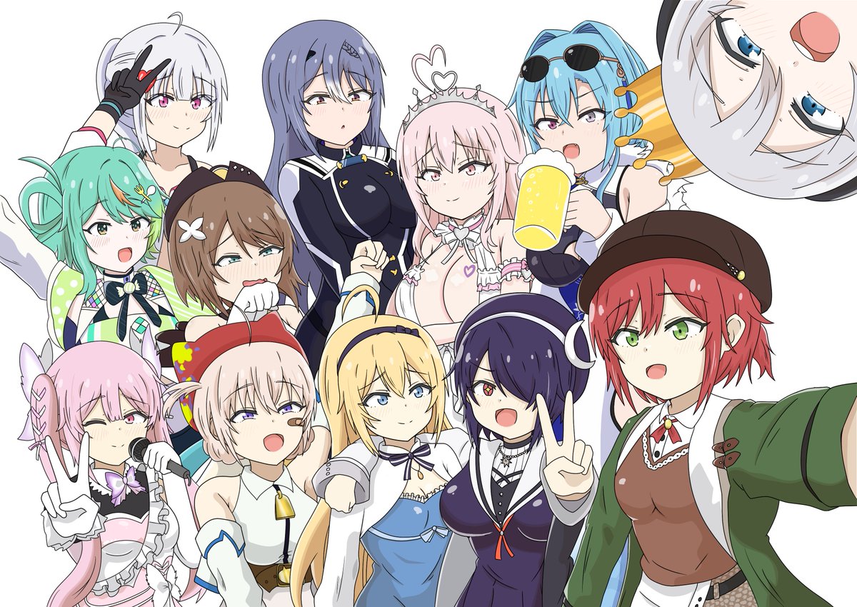 Ritsu_1345's tweet image. 🔔💝🍑🔔
#あおぎり高校美術部 
#MoemiART