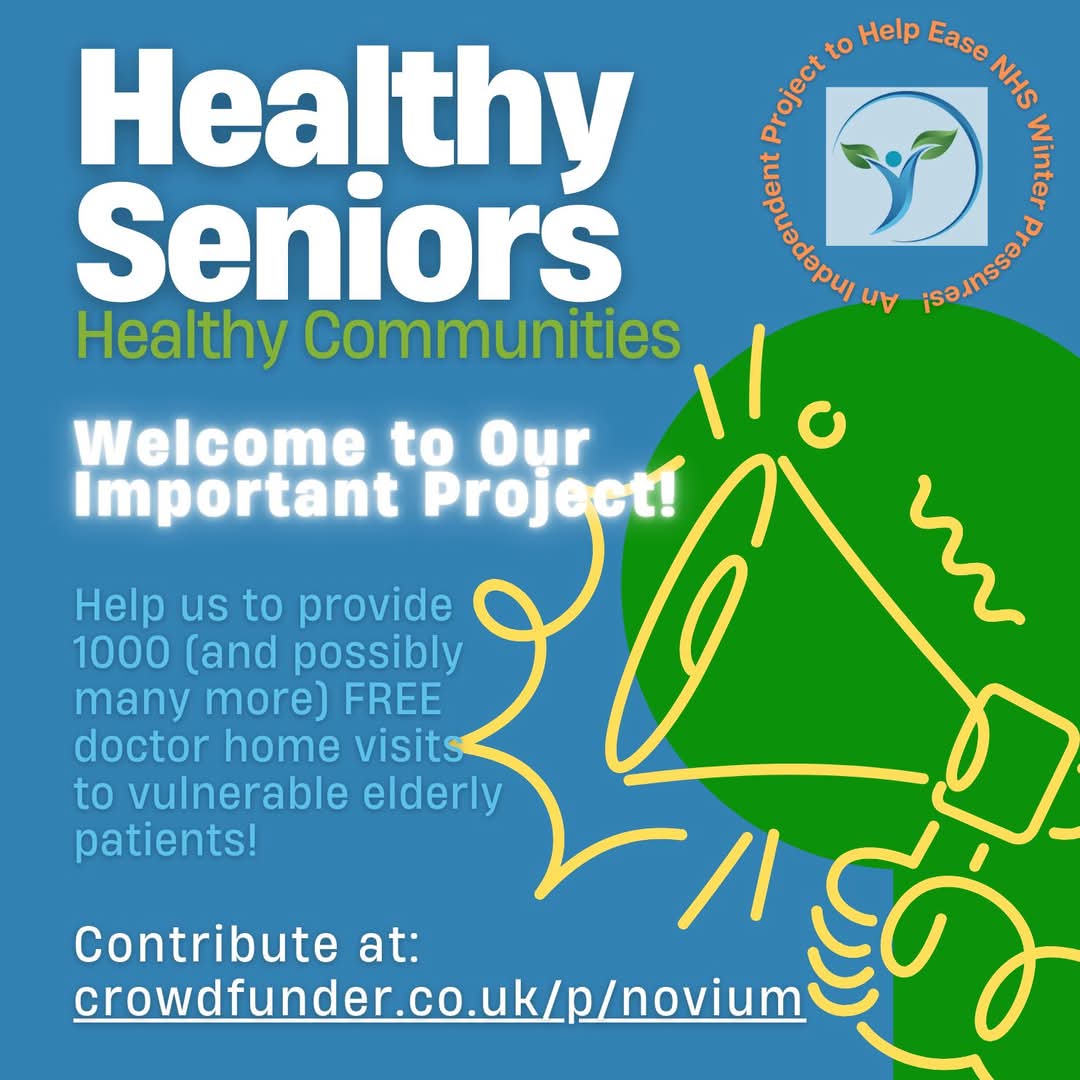 crowdfunder.co.uk/p/novium

Help us crowdfund for visits to elderly patients in the community!

#crowdfunding #healthcare #health #fundraising #fundraiser