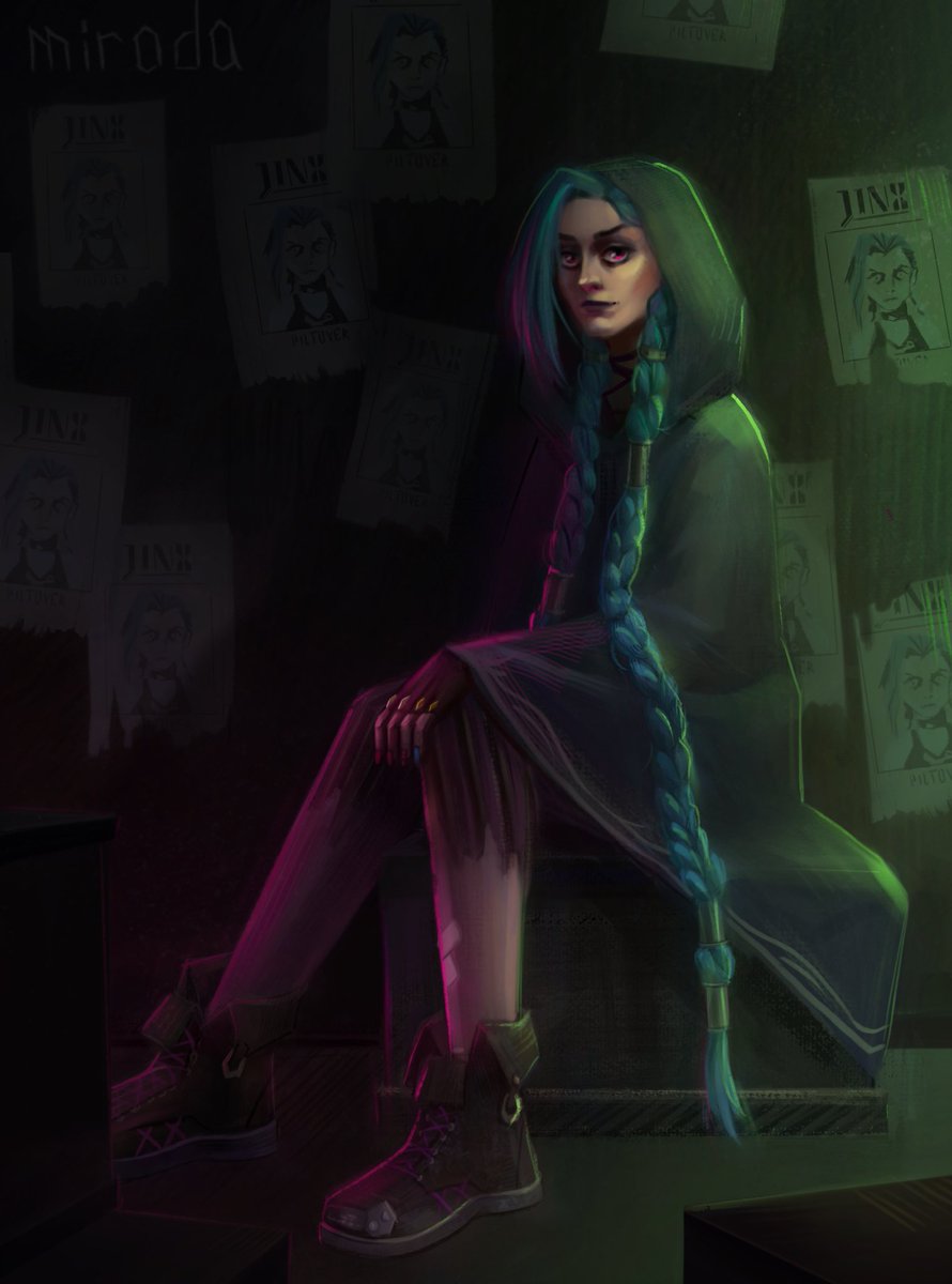borrelios's tweet photo. #Arcane #Jinx https://t.co/5uBCrMn9Pz