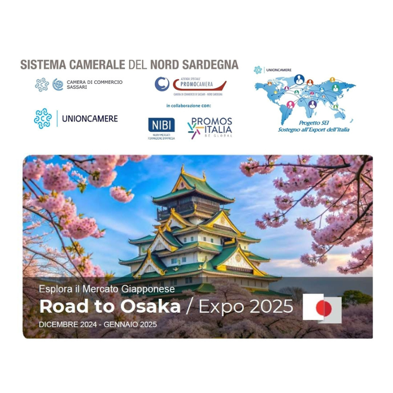 🇯🇵 Road to Osaka-Expo 2025: nuovo percorso informativo, interattivo e gratuito
per le aziende che vogliono essere competitive nel mercato giapponese in vista dell’Expo 2025.

📆Incontri online il 12 dicembre 2024, 16 e 23 gennaio 2025

➡️ Iscriviti su forms.gle/WaRr5je6sjoAU3…