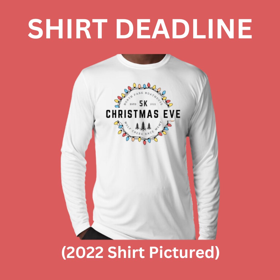 🚨 FINAL CALL! 🚨 Don’t miss out—register today to lock in your shirt in the size you want! 🏃‍♀️
runsignup.com/christmaseve5k