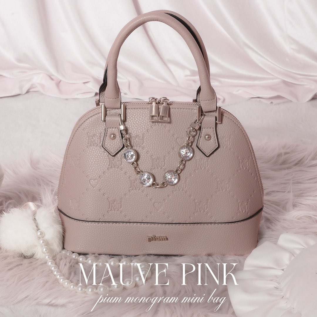 pium モノグラムミニバッグ