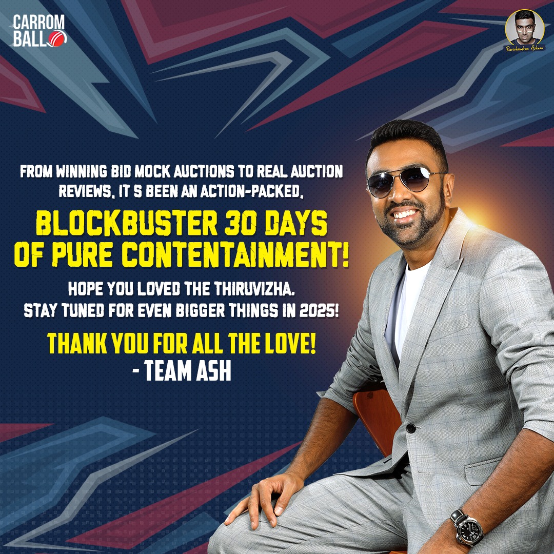 crikipidea's tweet photo. 39 videos. 25 days. 2 languages.

November was a whirlwind, with #WinningBid &amp; IPL Auction Reviews keeping us on our toes. Teaser, Trailer, Thumbnails, edits. Hope you enjoyed the contentainment delivered.

We promise, 2025 is going to be bigger, better &amp; BLOCKBUSTER.

- Team Ash https://t.co/JLpl6AdzkU