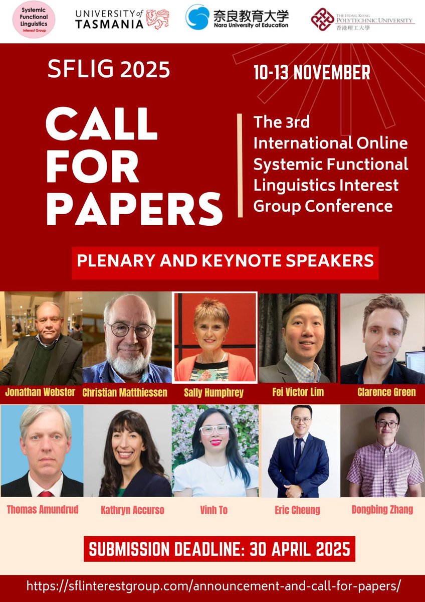 SFLIG 2025- Call for papers due 30 April 

Full information can be found at this link!!
sflinterestgroup.com/announcement-a…