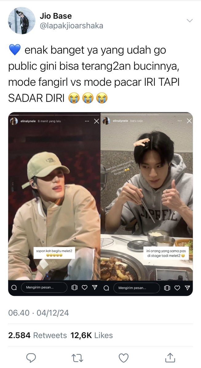 mode fangirl vs mode pacar

Jeno few tweets au
by bbuniessa