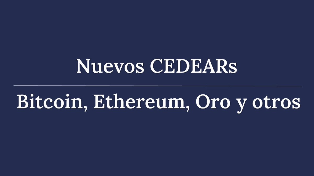 Aprobamos la creación de 5 Programas de “CEDEARs, representativos de EXCHANGE TRADE FUNDS (“ETFs”) que no están autorizadas/os para su Oferta Pública en el territorio de la República Argentina de manera directa.
argentina.gob.ar/noticias/nueva…