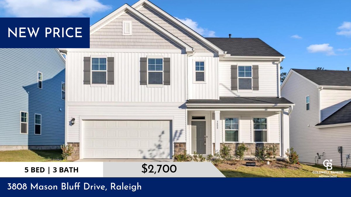 dwadehomes's tweet photo. 📍 New Price 📍 This recently reduced home at 3808 Mason Bluff Drive in Raleigh won't last long, so, don't wait to set up a showing! Reach out here or at (919) 924-1659 for more information! https://t.co/9M1m72A9Ny https://t.co/bhygycY4V6