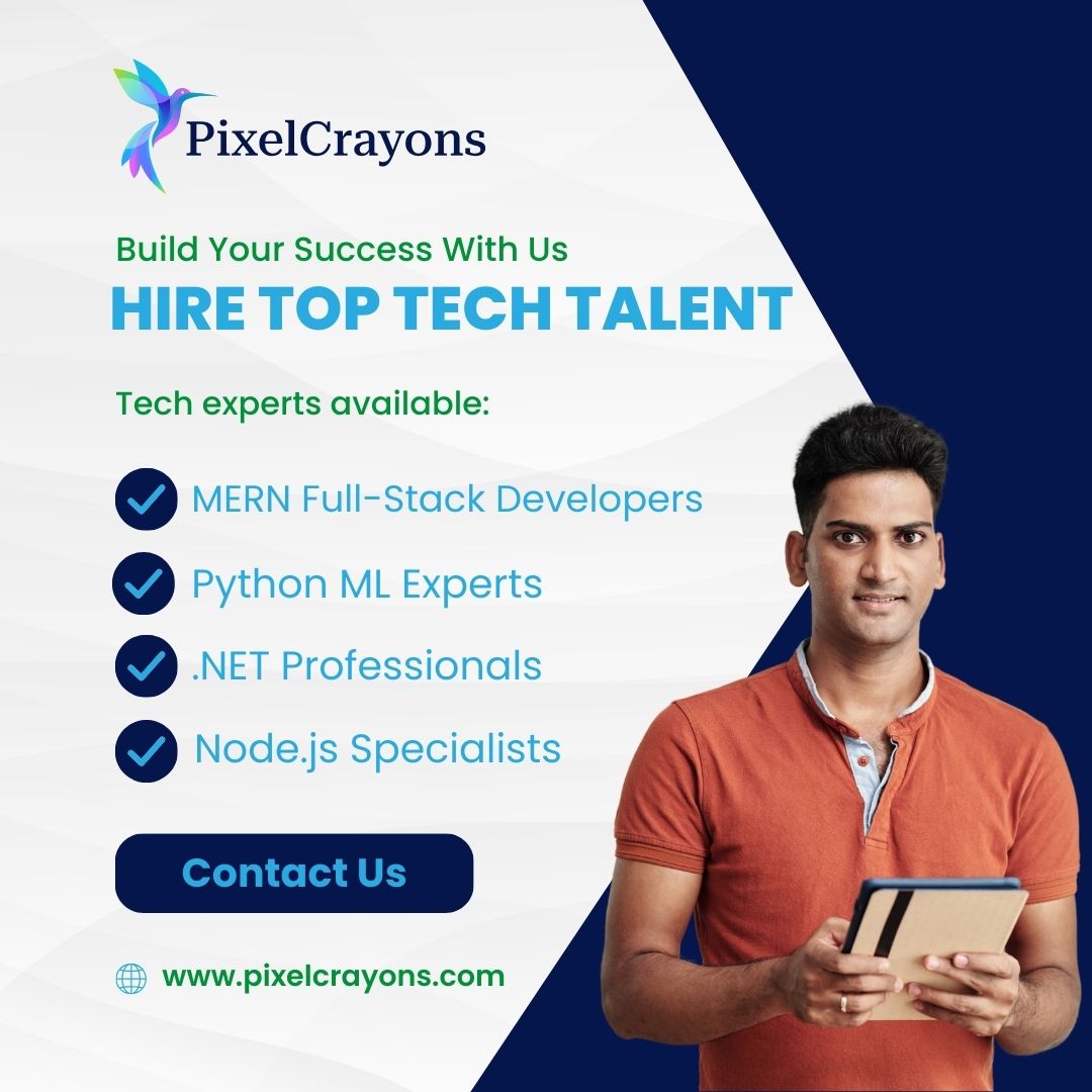 PixelCrayons's tweet image. Struggling to find reliable tech talent? 🤔

We’ve got you covered with:
✅ MERN Full-Stack Developers
✅ Python Machine Learning Experts
✅ .NET Professionals
✅ Node.js Backend Specialists

 Hire your next team today! 💻

pixelcrayons.com/contact-us

#PixelCrayons #HireNow