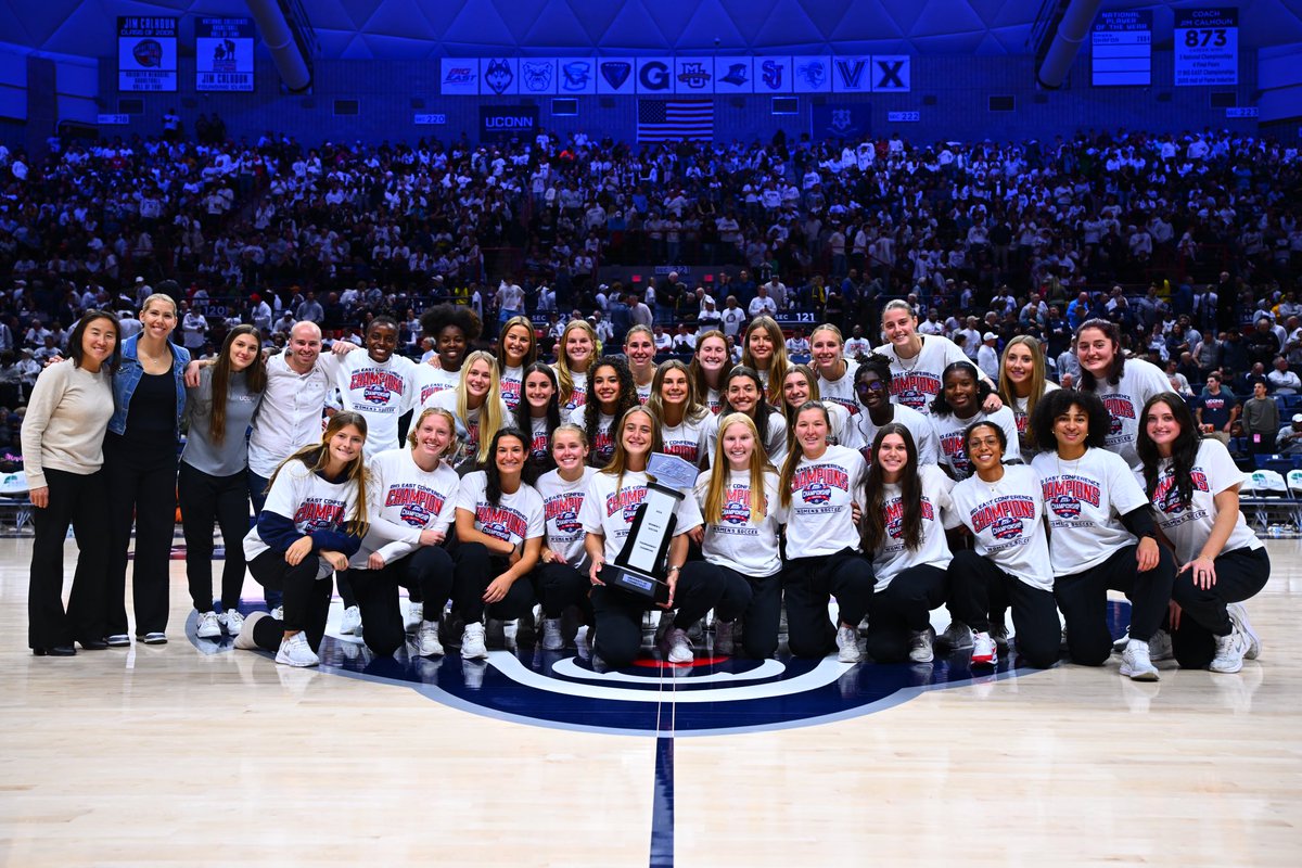UConnWSOC's tweet photo. The champs being honored in the Building of Champions! https://t.co/klyAU0hC6T