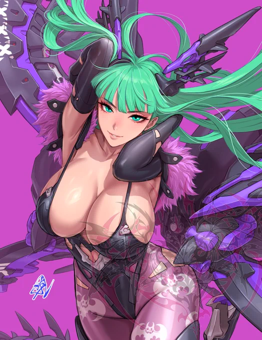 バルキリーターン、もしくはつかみ投げモリガン。全身は新刊にて掲載。#C105新刊 
