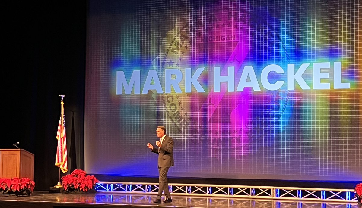 SamPreviti's tweet photo. A Great 2024 State of Macomb County by our Macomb County Executive Mark Hackel! 

Great presentation showcasing a lot of great things are happening here. 

#positiveprogress https://t.co/HMrRTffUwK