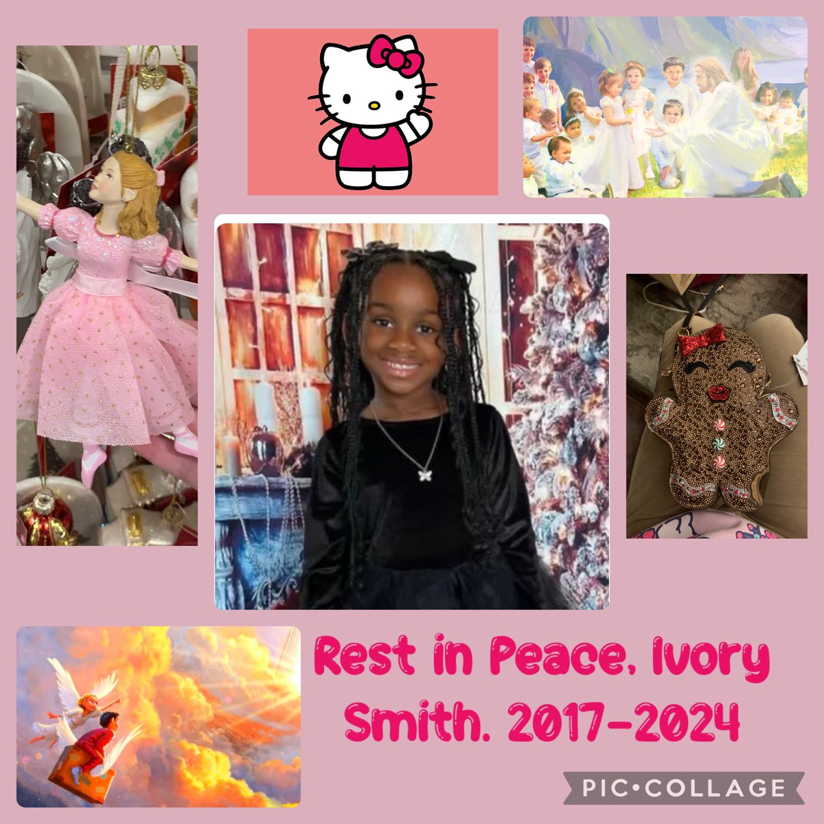 KaylaColgan's tweet photo. Rest in Peace, Ivory Smith. Say her name. 2017-2024. ❤️❤️❤️. This is why I voted for @realDonaldTrump because I’m done seeing innocent girls getting killed by pieces of illegal low lives. #IvorySmith #sayhername #HelloKitty https://t.co/o45ptB6Pdd