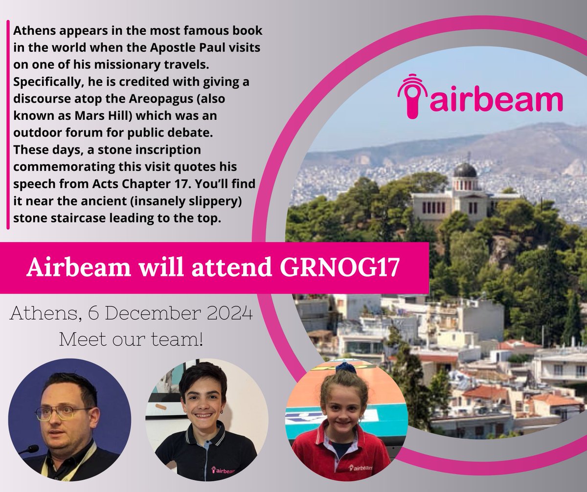 #GRNOG, a fixed appointment for #Airbeam!

Come and meet our team: average age 22 years!