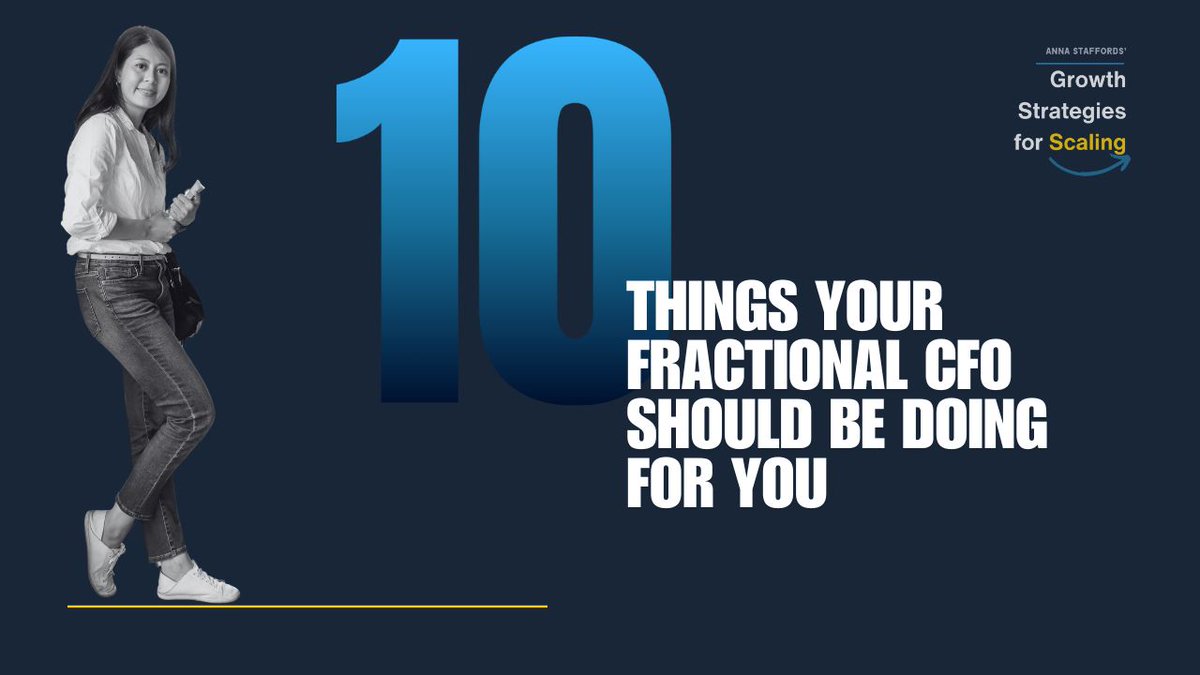 AiAccounts's tweet photo. Is your fractional CFO doing more than crunching numbers? 🤔

Here are 10 ways they should be driving growth, reducing risks &amp; optimising your business finances.

👉https://t.co/Zj3VLx4WdX

#FractionalCFO #StartupFinance #BusinessGrowth https://t.co/NWHD2JMQhg