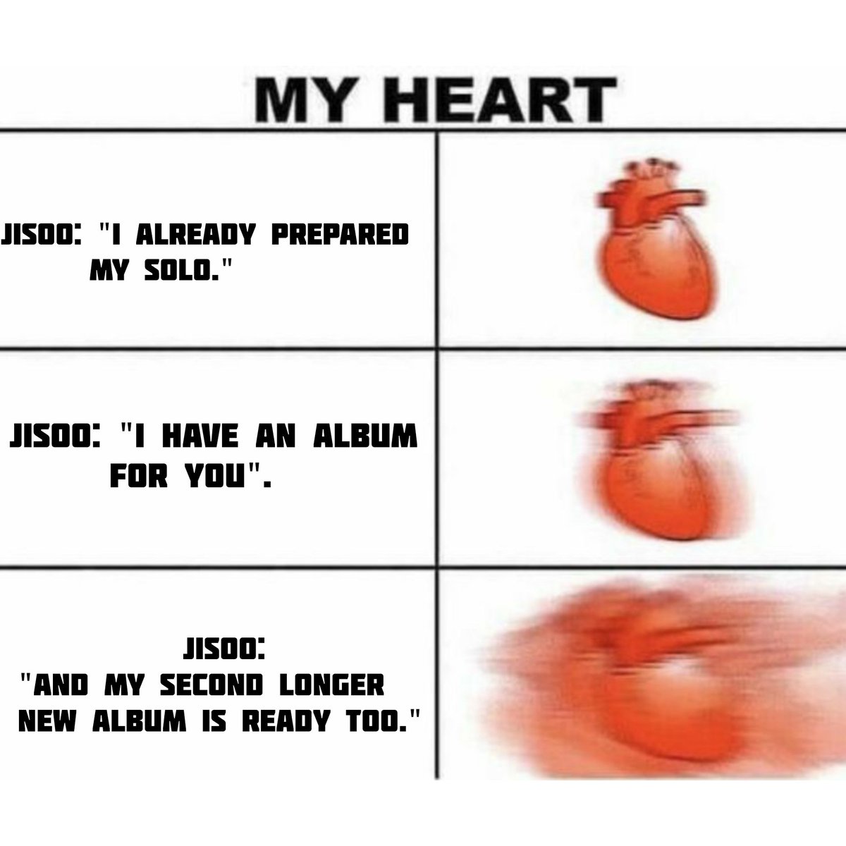 blackpinkblanet's tweet photo. This is what i felt:
#JISOO #JISOOCOMEBACK #JISOOSOLO #T @officialBLISSOO https://t.co/CIwjmpGFVP