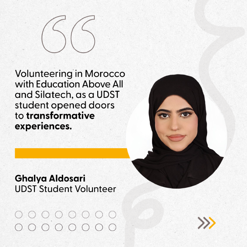 EAA_Foundation's tweet photo. Through the Qatar-Morocco @YearsofCulture Volunteer Trip, youth volunteers with @EAA_Foundation &amp; @Silatech gained new perspectives, fostered cross-cultural understanding, and tackled real-world challenges.

Watch Ghalya’s inspiring story on @euronews!

#InternationalVolunteerDay