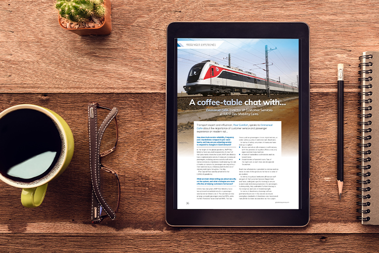 ☕Latest Coffee-Table Chat now live☕

Transport and rail independent expert and influencer, Paul Comfort, speaks to Emmanuel Colin from RATP Dev Mobility Cairo about the importance of #customerservice and #passengerexperience on modern #rail. 

Read now: shorturl.at/O4qtY