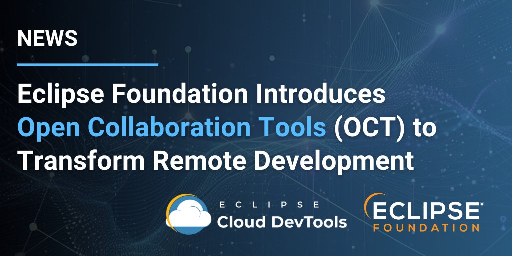 Eclipse Foundation (@eclipsefdn) on Twitter photo 🌍💻NEWS: Seamlessly integrating with tools like #TheiaIDE, the new #EclipseOCT project provides a flexible and extensible collaboration platform to empower innovation from anywhere: hubs.ly/Q02-svbH0 #EclipseCloudDevTools #developertools #IDE <a href="/ECDTools/">Eclipse Cloud DevTools</a> 🌍💻NEWS: Seamlessly integrating with tools like #TheiaIDE, the new #EclipseOCT project provides a flexible and extensible collaboration platform to empower innovation from anywhere: hubs.ly/Q02-svbH0 #EclipseCloudDevTools #developertools #IDE <a href="/ECDTools/">Eclipse Cloud DevTools</a>