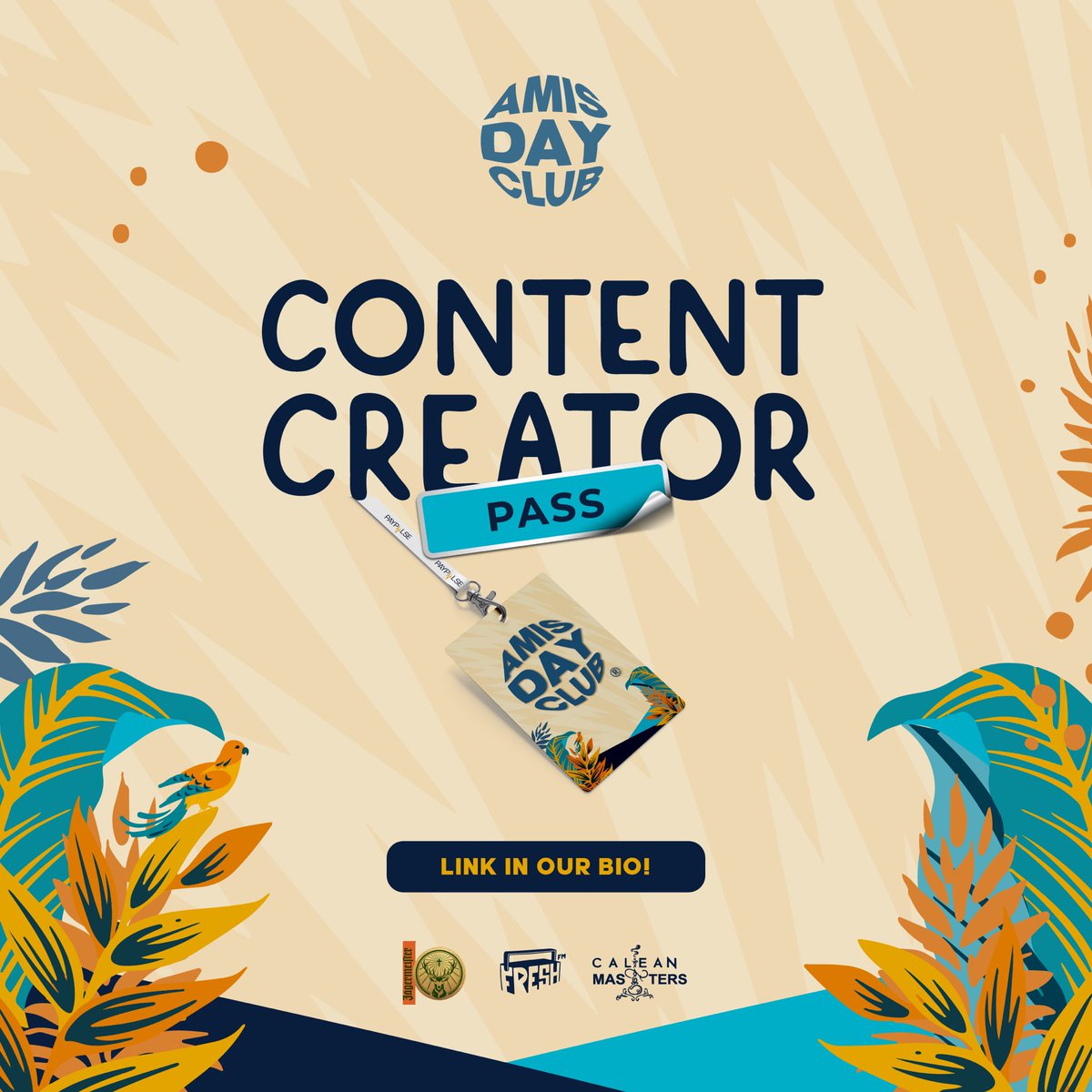 amisdayclub's tweet photo. Content creators, it’s your turn! The Content Creator Pass returns - seize this incredible opportunity to team up with us and snap the day away at #ADC17. 📸 A shot you don’t want to miss out on! Hit the link below register now! T’s & C’s Apply. 🧡🚀
https://t.co/fDj08zd57o https://t.co/8ZhPT4A4zS
