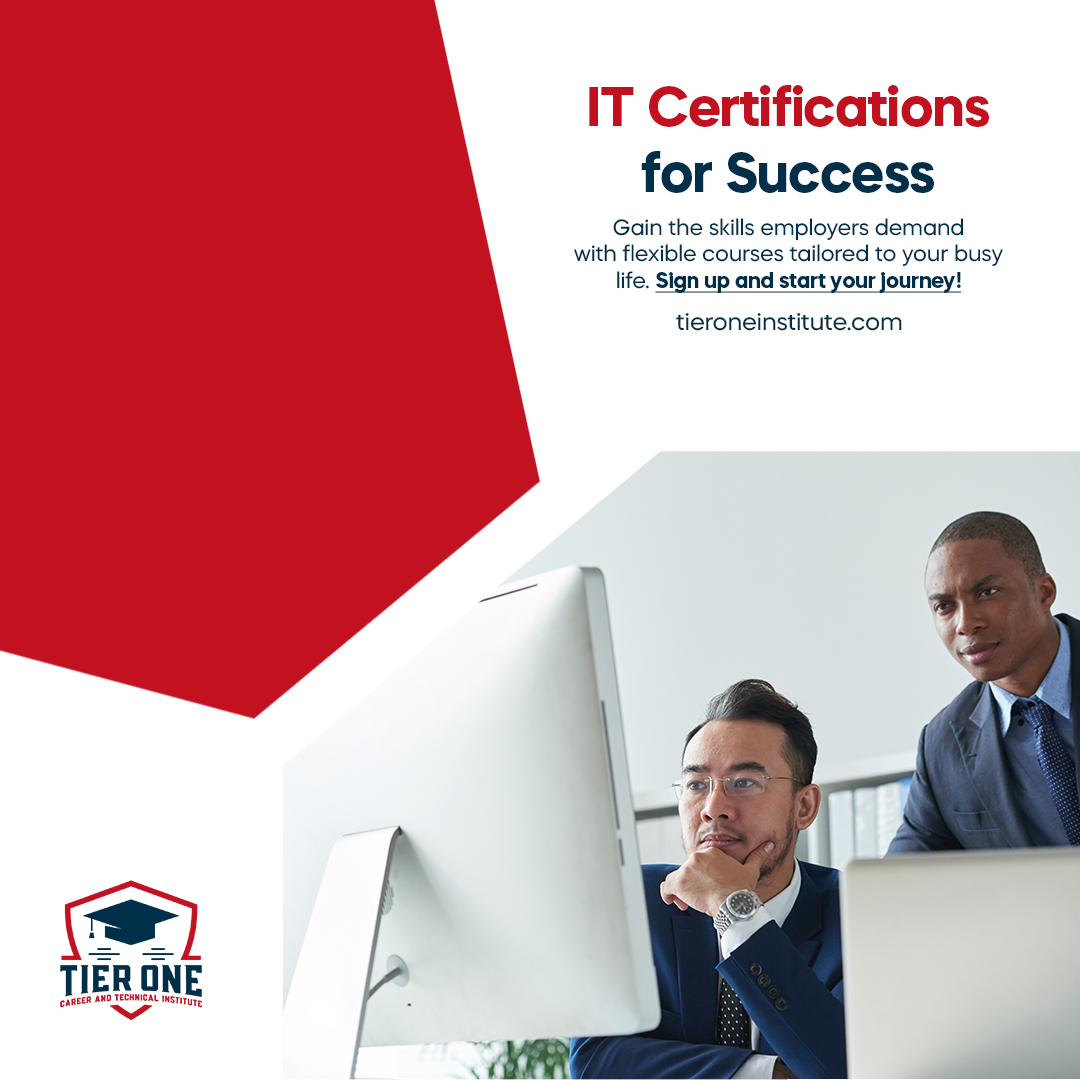 TierOneCareer's tweet photo. Gain in-demand IT skills with our flexible, industry-recognized certifications.

Enroll now and unlock the doors to your future success!

Your dream IT job is just one course away!

https://t.co/HJxXKrPoDV

#tieroneinstitute #techskills #techtraining https://t.co/xU8xFdlL4U