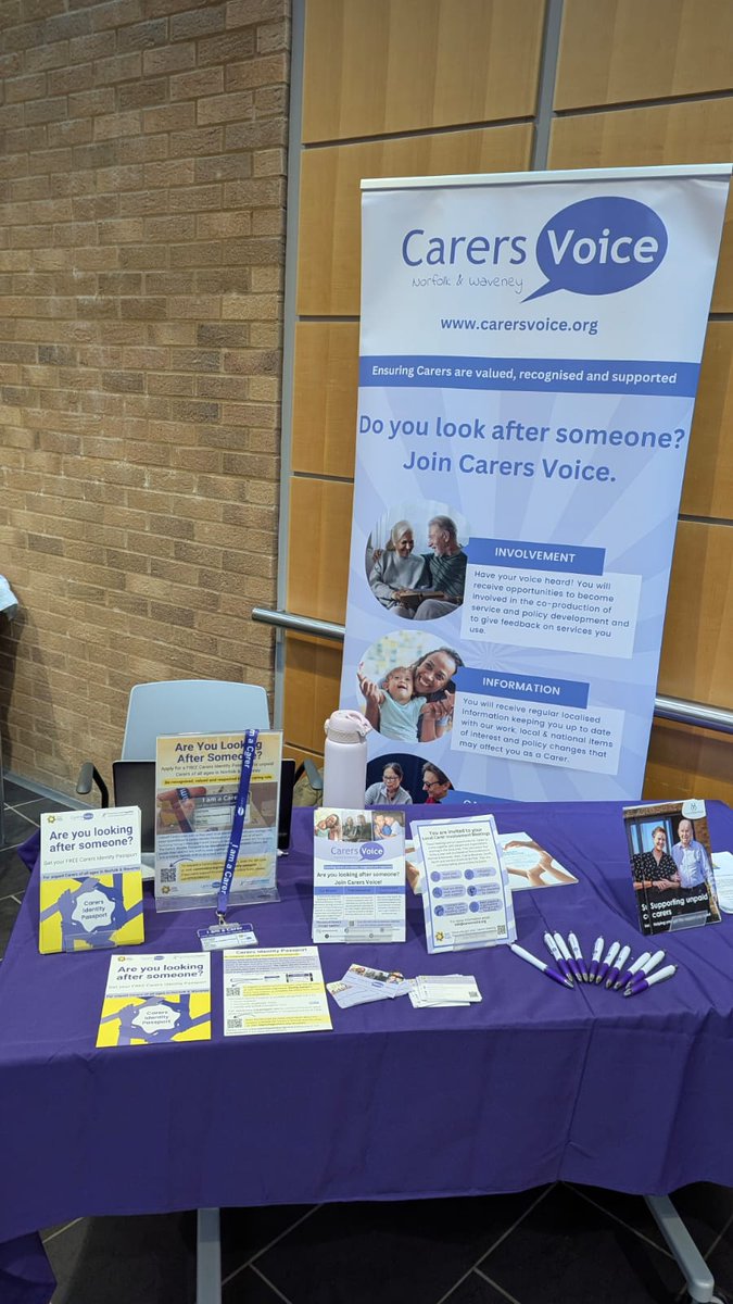 Carers Voice Norfolk & Waveney (@carersvoicenw) on Twitter photo We're spreading awanress about the support for Carers at the Greif Awareness event today at the <a href="/NNUH/">Norfolk and Norwich University Hospitals</a> We're spreading awanress about the support for Carers at the Greif Awareness event today at the <a href="/NNUH/">Norfolk and Norwich University Hospitals</a>