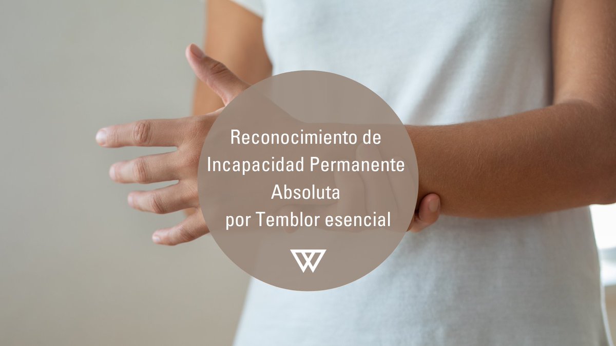 ⚖️ ¡Nuevo Caso de éxito!

Reconocimiento de Incapacidad Permanente Absoluta por Temblor Esencial ➡ velazquezyvilla.es/incapacidad-pe…

#IncapacidadPermanente #TemblorEsencial #enfermedades