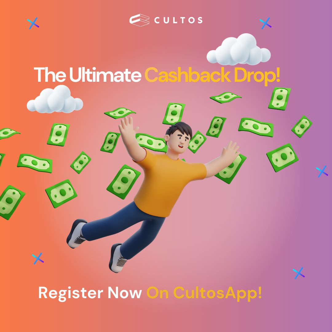 Ready to dive into rewards? 💸
Join CultosApp and let the cashback adventure begin! 🚀 

app.cultosglobal.io -Sign up now!

#CultosGlobal #CashbackRush #RewardYourself