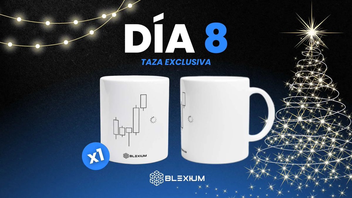colmenatrading's tweet photo. DÍA 8 DEL CALENDARIO DE ADVIENTO BLEXIUM: SORTEO TAZA BLEXIUM ☕️

Regalamos una taza exclusiva de Blexium, perfecta para disfrutar de un buen café mientras sigues aprendiendo y ganando dinero con las criptomonedas.

¿Quieres ser el afortunado?

1/ Sigue a @BlexiumCrypto si es que aún no lo has hecho

2/ Haz RT y asegúrate de dar like.

3/ Deja un comentario con tu objetivo para este ciclo.

Participa para aprender y ganar.

¡Mucha suerte! 🍀