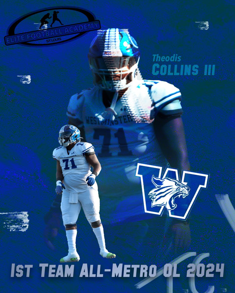 collins_theodis's tweet photo. Thank you for all the support getting to this level. My family, Elite Football Academy, WCA Football, all of my coaches over the years, and especially God. #TrustInGod #TrustTheProcess2024 @JPRockMO @elitefootball @PrepRedzoneMO @6starfootballMO @bj35th @athletics_r @coachdeejenkins
