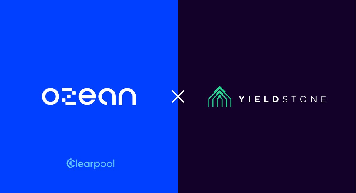 ClearpoolFin's tweet photo. Ozean partners with @yieldstone to bring sophisticated Real Estate investment vehicles on-chain 🏡📈

Yieldstone is a blockchain platform that combines the best features of two lucrative models: Real Estate Investment Trusts (REITs) and Private Equity Real Estate (PERE) funds, and will bring them on-chain, deploying on the Ozean mainnet.

Real estate, the world's largest asset class valued at $613 trillion, is expected to see tokenized markets reach $2 trillion to $16 trillion by 2030, driven by demand for more liquid, transparent, and accessible investment options.

Learn more👇 
https://t.co/3ynPTnwNr6

$CPOOL