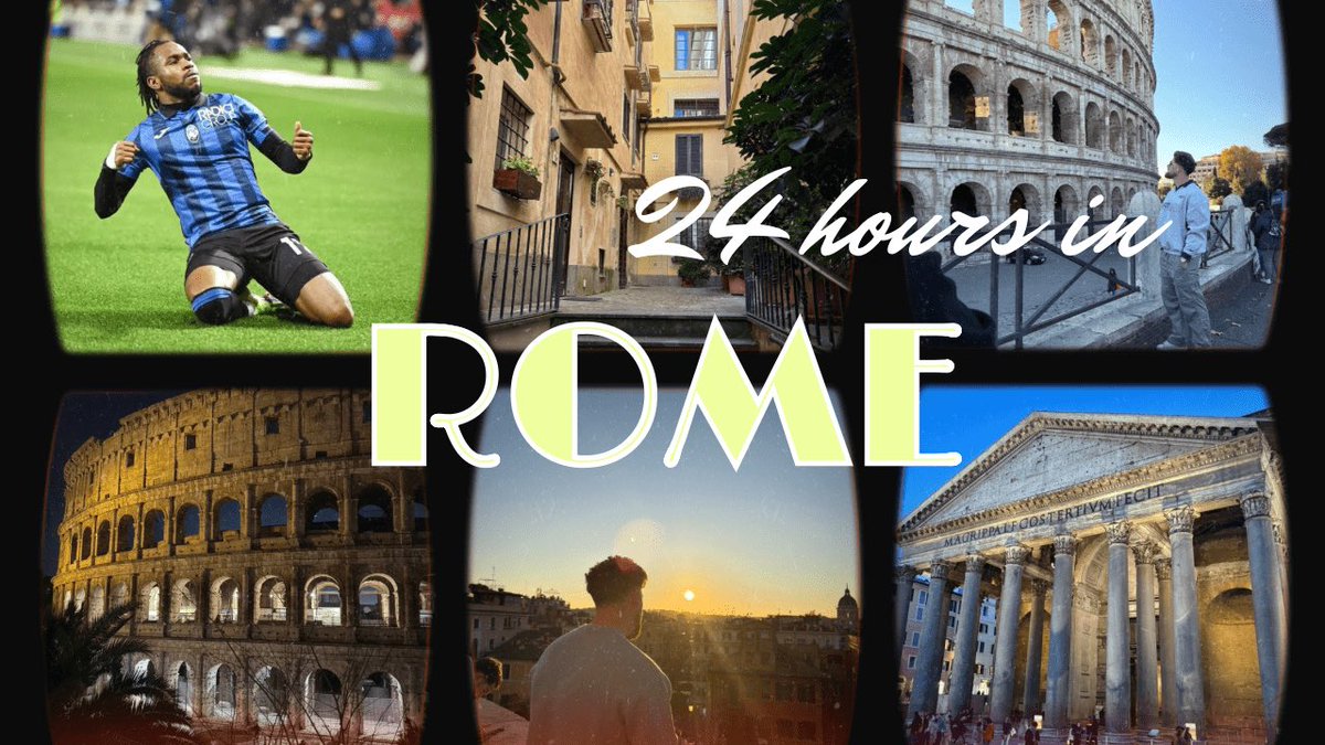 TONIGHT! 7PM! 24 Hours in Rome🇮🇹🤌🏽❤️ <a href="/AtalantaBC_News/">Atalanta BC News</a> will like this one 👀 shout out Ademola Lookman for the tickets ❤️