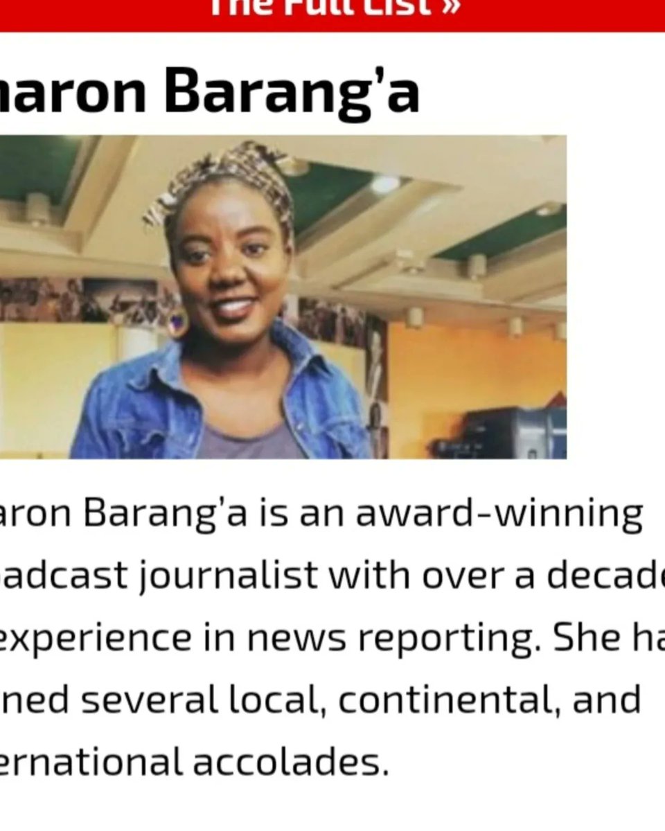 Made it to the list of Top 100 Kenyans, 2024.

Niko na furaha moyoni 😊

Asante Kenyans.co.ke for the recognition.