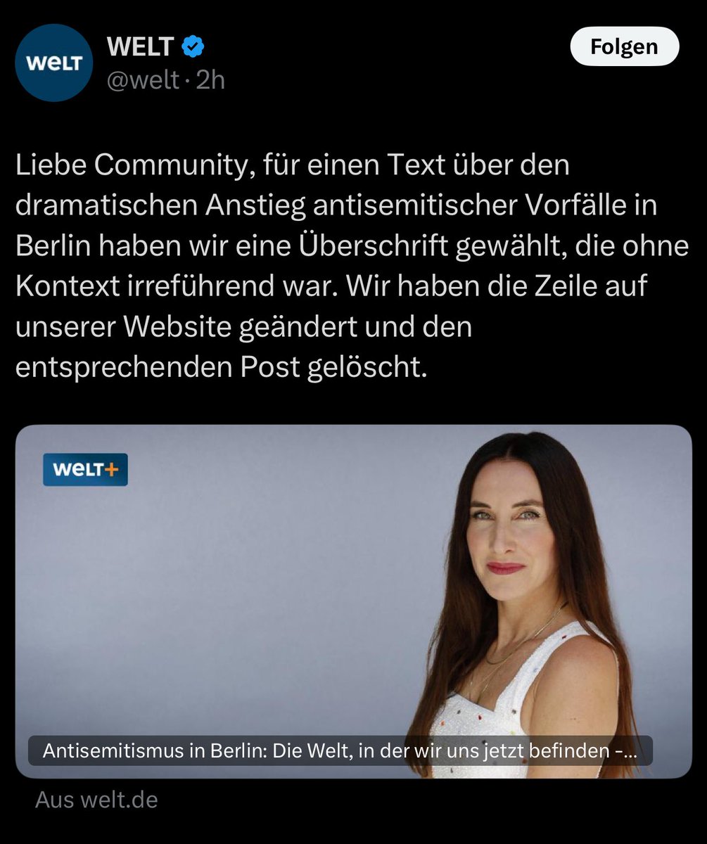 Ein bisschen Rassismus, rechtes Dog Whisteling, Dämonisierung ganzer Bevölkerungsteile. Für Klicks, Quote und Werbeeinnahmen. Und jetzt, wo man alles eingesammelt hat, werden Überschrift und Tweet geändert. Wie erbärmlich das alles ist.