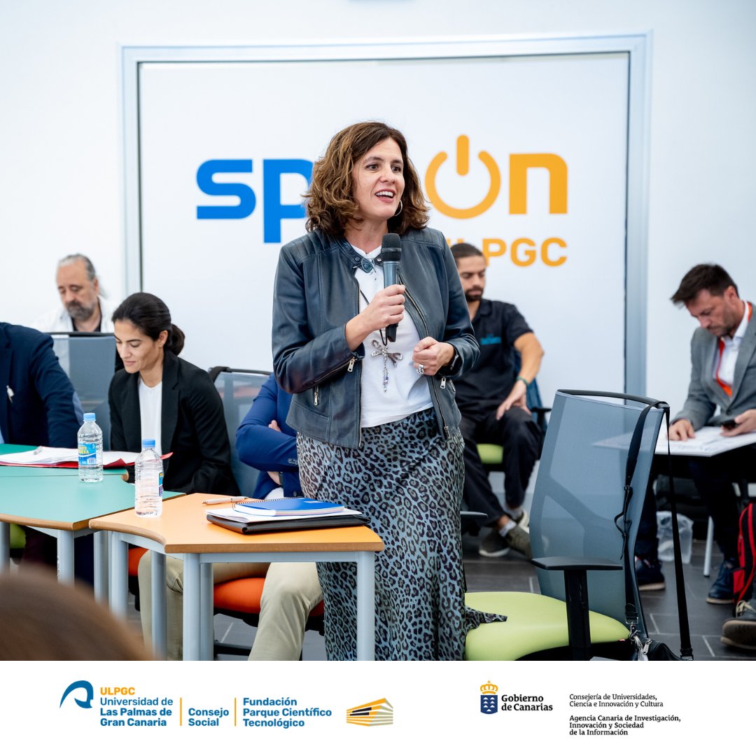 pctulpgc's tweet photo. 🗣️ Alicia Bolívar, profesora de Organización de Empresas de la ULPGC y miembro del jurado en el DemoDay del #SpinOn:
💡 SpinOn es una muestra del buen hacer de las personas que forman parte de nuestra Universidad y del enorme potencial que existe en ella. https://t.co/esqDmw0rmA